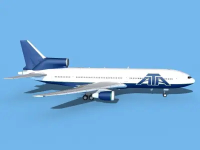 Lockheed L-1011 American Trans Air 2 3D model