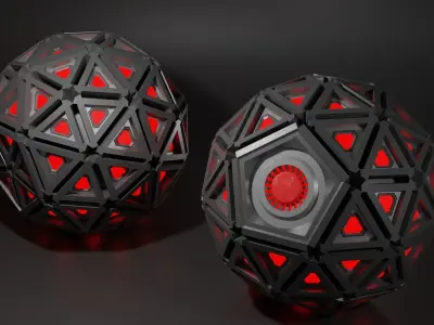 Electro Magnetic Pulse  Grenade 3D model