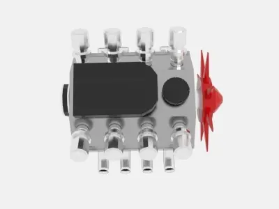 Engine XD Low-poly 3D model