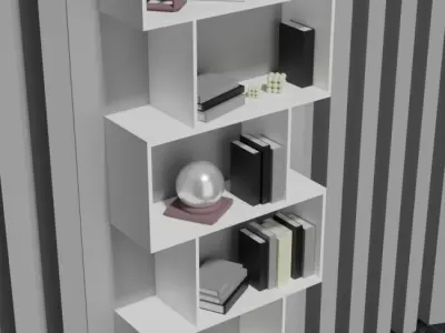 Shelf VAYS white 3D model