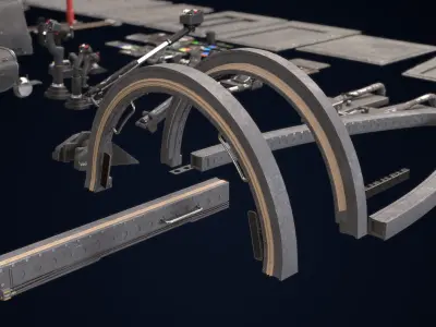 Cockpit Kitbash Set 3D model