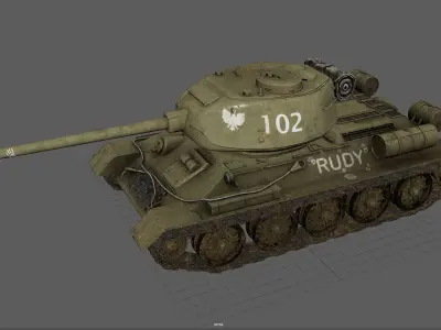 T-34 85 RUDY 3D model