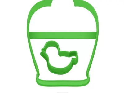 Cage and bird cookie cutter for professional Free 3D print model