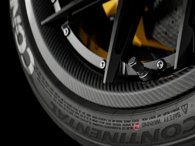 Continental Extreme Contact Force 235 35 ZR19 91W V2 3D model