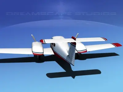 Piper PA-44-180 Seminole V07 3D model