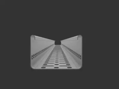 Cable Tray 75mm x 3000mm TYPE1 3D model