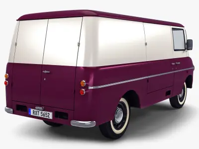 Generic Retro Cargo Van M 2 3D model