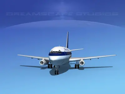 Boeing 737-100 Olympic 3D model
