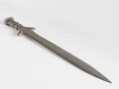 Ancient Roman Gladius - 2 Versions 3D model