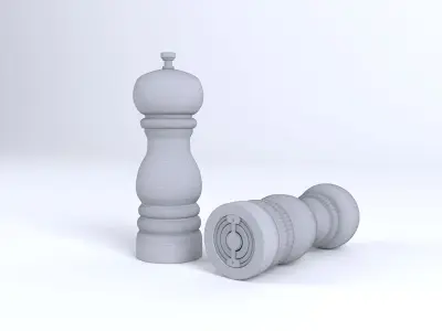 Salt and Pepper Mill 3D model