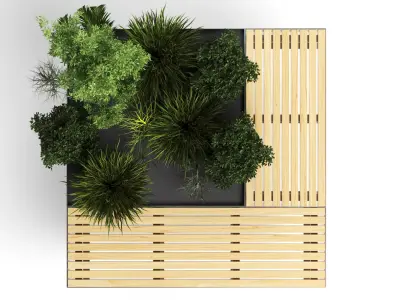 Seating  Planter 3D model