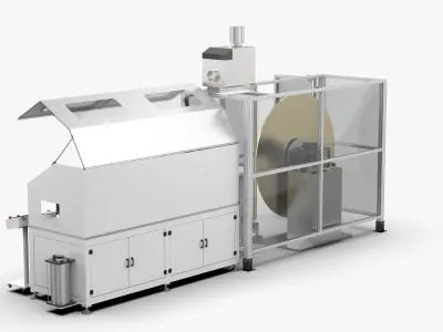 Automatic Aluminum Fin Forming Machine 3D model