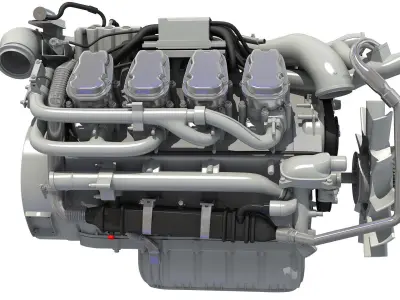 European Diesel Engine 3D model