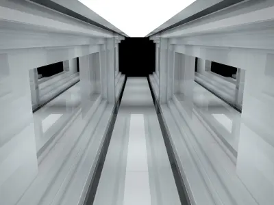 Sci Fi Room Low-poly 3D model 43