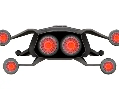 Futuristic Sci-Fi Spaceship 3D model