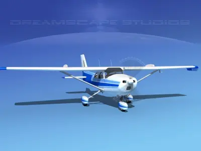 Cessna 172 Skyhawk STOL V02 3D model