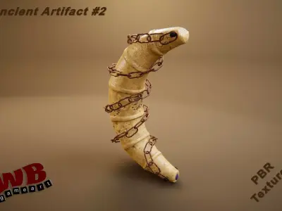 Ancient Artifact 2 Low-poly 3D model