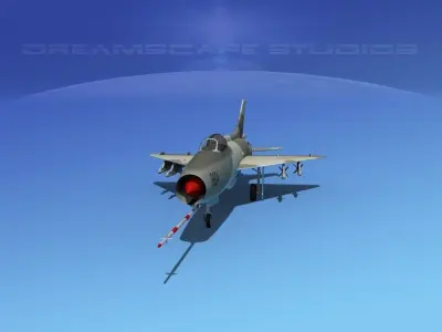 MIG-21 Fishbed V11 3D model