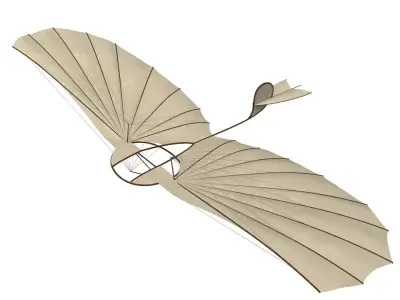 Otto Lilienthals glider 3D model