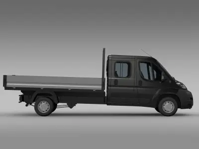 Peugeot Boxer Crew Cab Truck 2009-2014 3D model