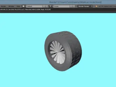 low poly sport car Free low-poly 3D model