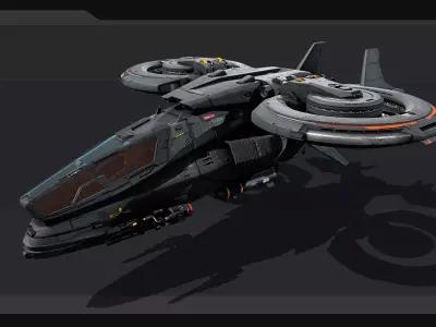 VTOL - STEALTH Fighter Low-poly 3D model