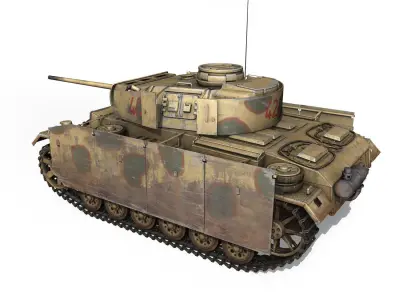 PzKpfw III - Panzer 3 - Ausf M - 421 3D model