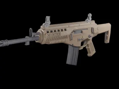 Beretta ARX-160 assault rifle Low-poly 3D model