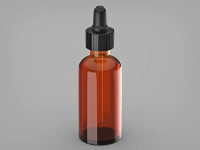 Realistic  Dropper Bottle 3D model