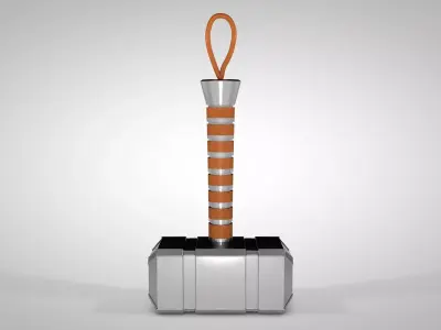 Mjolnir - Hammer Low-poly 3D model