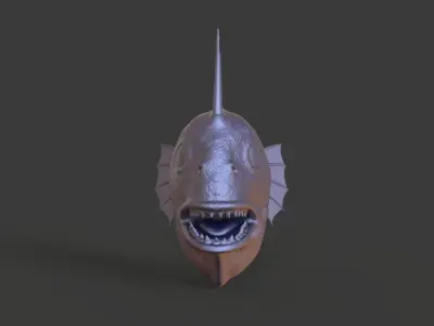 HEAD-R2 high poly sculpt  3D model