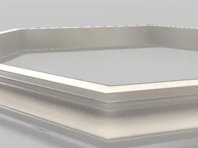 molding f ceiling light with shade Free 3D model