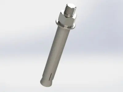 Anchor bolt M12x120 3D model