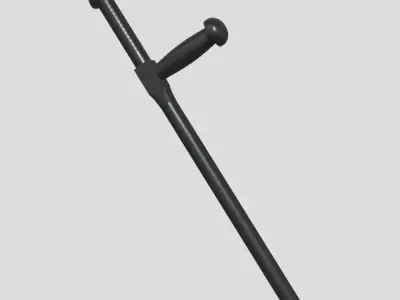 Police Baton 2 Low-poly 3D model