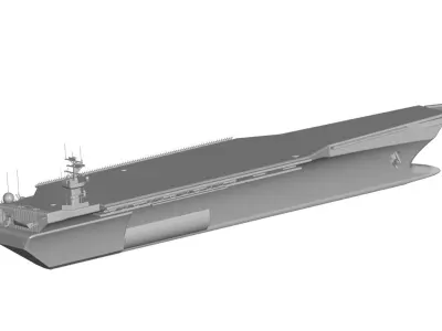 ship 4 aircraft carrier 3D model