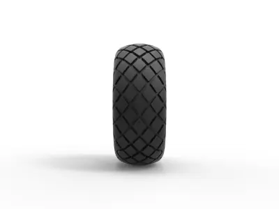 Offroad tire 29 Scale 1 to 25 3D print model
