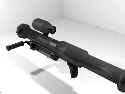 Rocket Launcher - Shoulder-fired - Panzerfaust 3D model