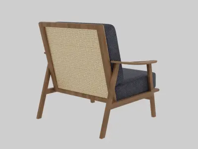 Wooden minimalist chair Free 3D model