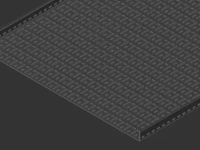 Cable Tray 900mm x 3000mm TYPE2 3D model