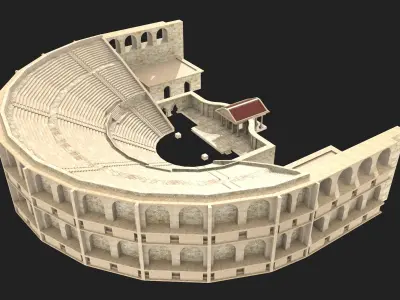ancient buildings 3D model