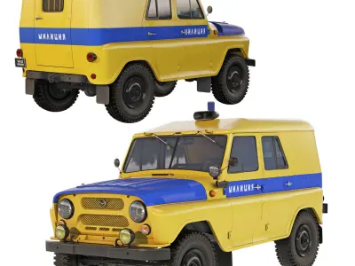 UAZ 469 AP 1978 3D model