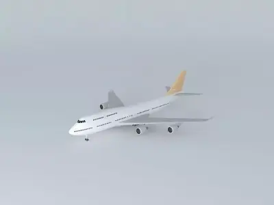 Airplane in Guarulhos Airport 3D model