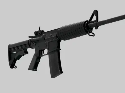 AR-15-Carabine Low-poly 3D model