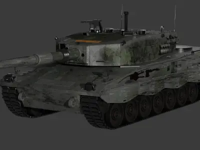 Leopard II AV 120 mm tank 3D model