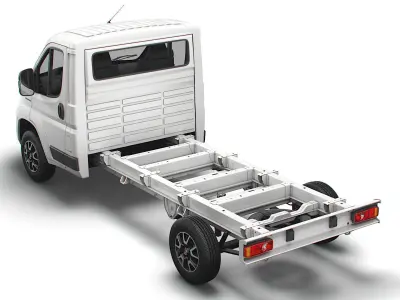 Fiat Ducato Chassis Truck Single Cab 3800WB 2022 3D model