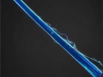Stormbreaker Katana Low-poly 3D model