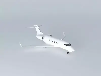 Template Bombardier BD 100 Challenger 300 FIXED SIZE 3D model