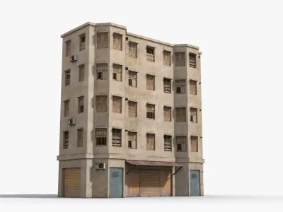 Arab Middle East Building x29 Low-poly 3D model
