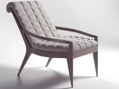 Armchair lounge chair with wooden legs Free 3D model purchase