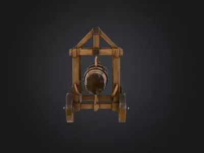 Skald Battering Ram Low-poly 3D model